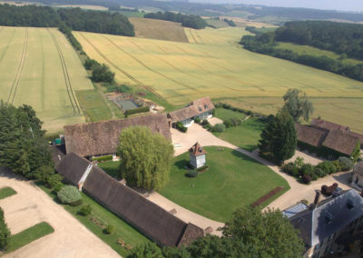 Vue aérienne de la Grange de bourgoult